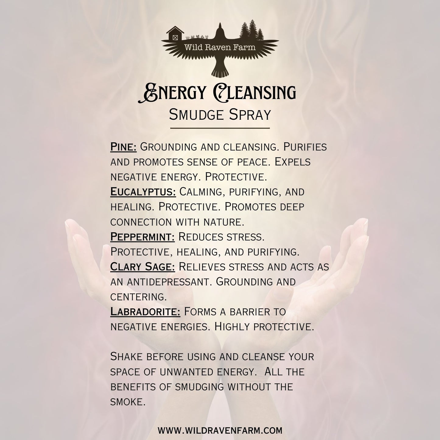 Smudge Spray - Energy Cleansing